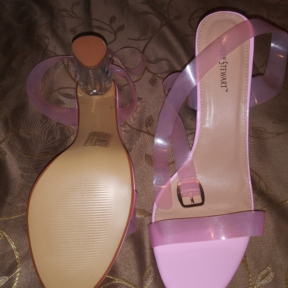 Pink glass Heels